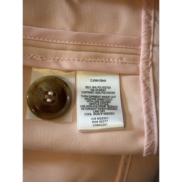 Sanctuary Pink Tailored Women Blazer Size M Minimalist single Button Jacket - Picture 9 of 13